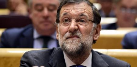 El presidente del Gobierno, Mariano Rajoy, en el Senado