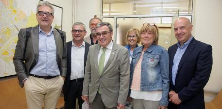 Àngel Ros y concejales socialistas en el Ayuntamiento de Lleida