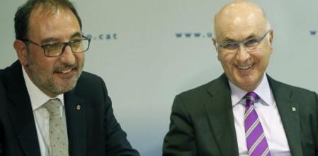 El secretario general de Unió Democràtica de Catalunya (UDC), Ramon Espadaler, y el líder de la formación, Josep Antoni Duran i Lleida