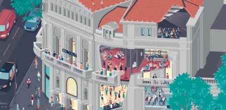 Recreación del futuro Cine Comedia