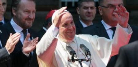 El papa Francisco en su visita a Sarajevo.