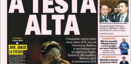 Portada de la Gazzetta dello Sport