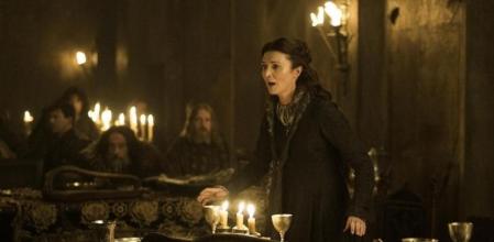 Michelle Fairley en la Boda Roja de 'Juego de tronos'.
