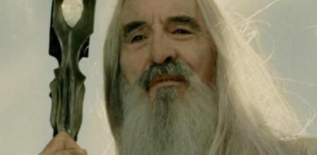 Christopher Lee, en su papel de Saruman en 'El Señor de los Anillos'