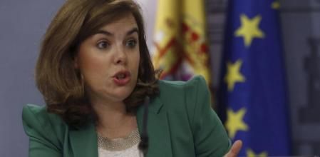 La vicepresidenta y portavoz del Gobierno, Soraya Sáenz de Santamaría