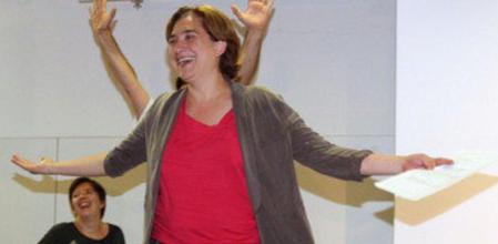 Ada Colau el día que ganó las elecciones