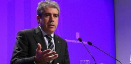 El conseller Homs, en rueda de prensa este martes.