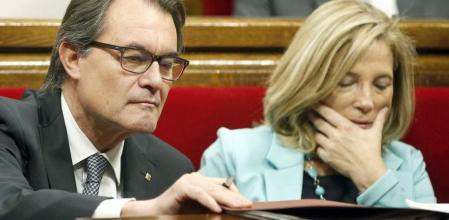 Artur Mas, junto a Joana Ortega