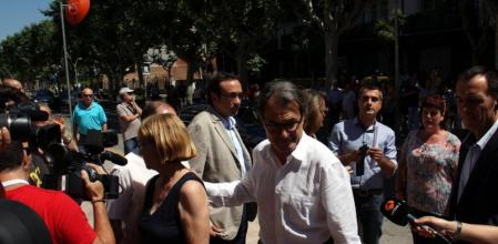 El president Artur Mas llega al Foment Cultural i Artístic de Molins de Rei