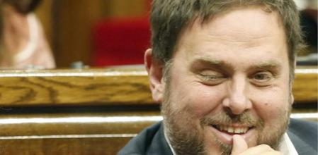 Oriol Junqueras, junto a Marta Rovira