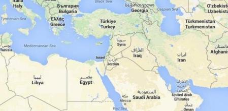 Mapa de Oriente Medio
