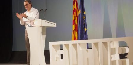 Artur Mas después de su conferencia en Molins de Rei