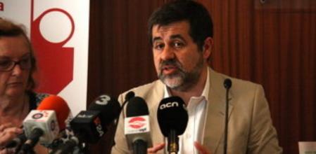 Jordi Sànchez, en rueda de prensa durante la presentación de 'Diàlegs per a una Catalunya social.