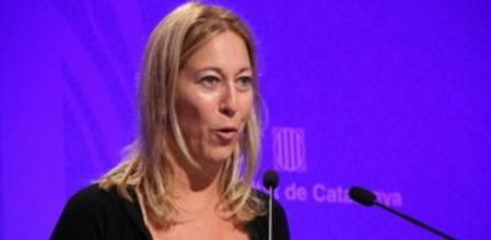Neus Munté, al inicio de la rueda de prensa después de la reunión del Consell Executiu.
