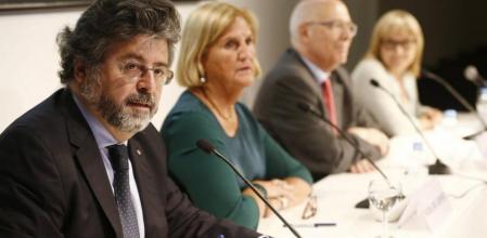 Los indpendentistas de Unió, Antoni Castellà, Núria de Gispert, Joan Rigol y Mercè Jou