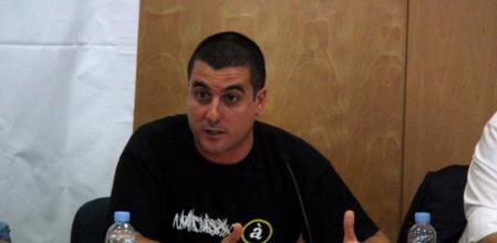 El diputado de la CUP Quim Arrufat, en un acto de la Universitat Progessista d'Estiu de Catalunya