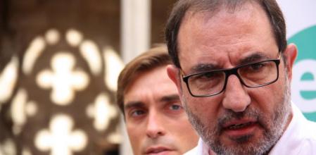 Ramon Espadaler en el claustro del convento de Sant Agustí