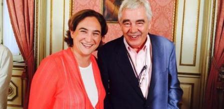 Ada Colau y Pasqual Maragall, en una imagen subida a Twitter por la alcaldesa de Barcelona