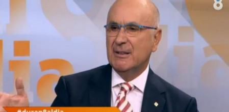 El líder de Unió, Josep Antoni Duran i Lleida, fue entrevistado por Josep Cuní