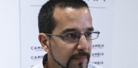 Rueda de prensa del secretario de Organización de Podemos, Sergio Pascual.