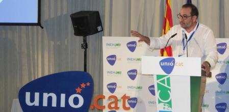 El secretario general de UDC, Ramon Espadaler, durante la convención programática del partido