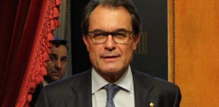 Artur Mas, a su llegada al parlament de Catalunya