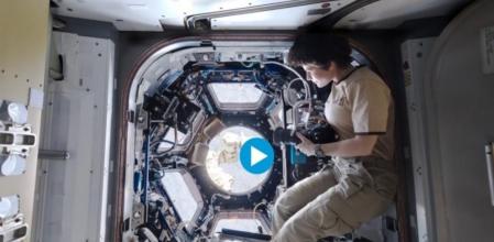 Una imagen del tour virtual en la Estación Espacial realizada por la ESA