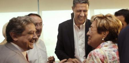 Xavier García Albiol, que encabezará la lista del PPC para las elecciones previstas para el 27S, junto a sus compañeros de partido Dolors Montserrat y Enric Millo