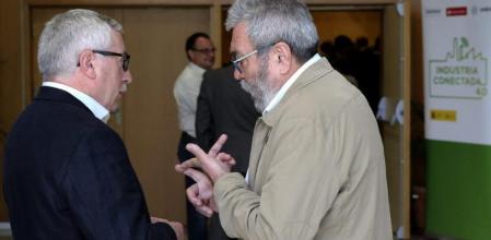 Toxo y Mendez en un acto a finales de julio, Industria Conectada 4.0