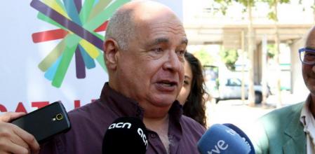 El candidato de Catalunya Sí que es Pot para el 27, Lluís Rabell, en Girona