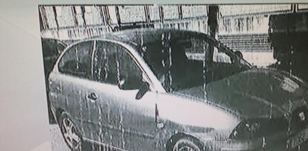 Imagen del coche de Segio Morate, un Seat Ibiza verde