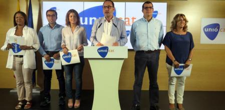 Espadaler junto a miembros de su candidatura