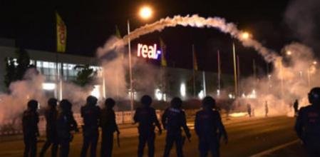 Protestas en contra de los refugiados en la ciudad alemana de Heidenau
