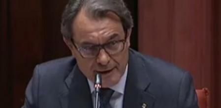 Artur Mas comparece en el Parlament