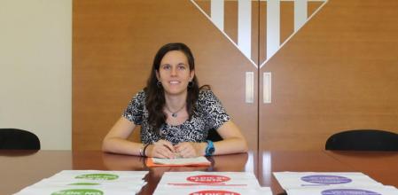 La concejal de Derechos Civiles y Ciudadanía, Míriam Ferràndiz, durante la presentación de la campaña