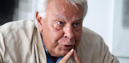 El expresidente del Gobierno, Felipe González, durante la entrevista