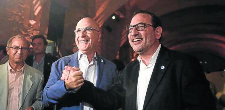Ramon Espadaler, junto a Josep Antoni Duran Lleida y el ex fiscal jefe de Catalunya, Martín Rodríguez Sol