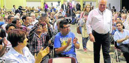 Lluís Rabell, en el inicio la campaña en el Casinet d'Hostafrancs