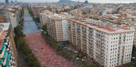 La Via Lliure 2015, en la Meridiana de Barcelona
