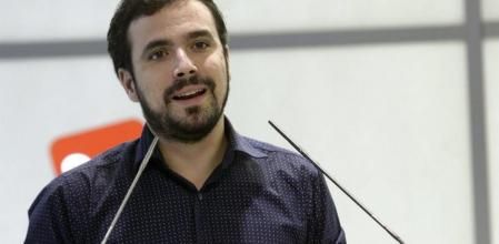 El candidato a la Presidencia del Gobierno de IU, Alberto Garzón, durante su intervención en la reunión de la Presidencia Ejecutiva Federal del partido