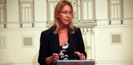 La vicepresidenta del Govern, Neus Munté, este lunes en el Palau de la Generalitat.