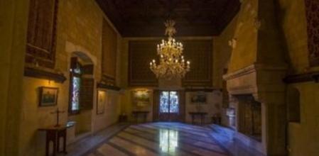 Una de las estancias del castillo de Santa Florentina en Canet de Mar