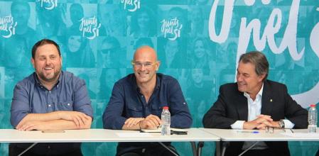 Junqueras, Romeva y Mas valoran el resultado del 27S