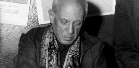 Picasso, en una foto de archivo