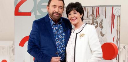 Concha Velasco y José Manuel Parada en 'Cine de Barrio' de TVE con motivo del 20 aniversario del programa