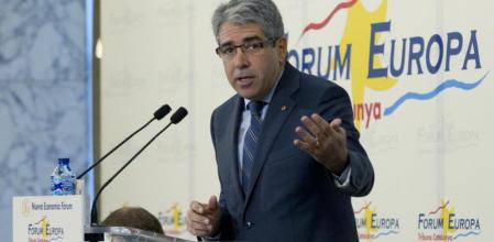 El conseller Francesc Homs participó en un desayuno informativo en el Fórum Europa
