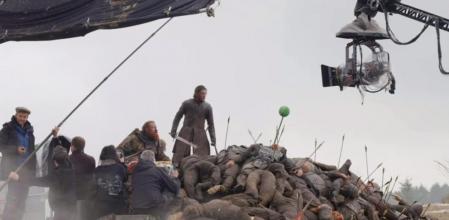 Kit Harington durante el rodaje.