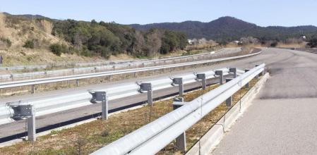 Ultimo tramo de la C-32 a la altura de Palafolls, en el Maresme&nbsp;