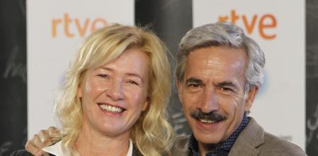 Los actores Imanol Arias y Ana duato durante la celebración de los 300 capítulos de la serie ''Cuéntame'' en Madrid 02/03/2016