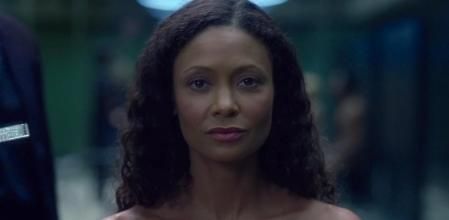 Thandie Newton, una humanoide en 'Westworld'.